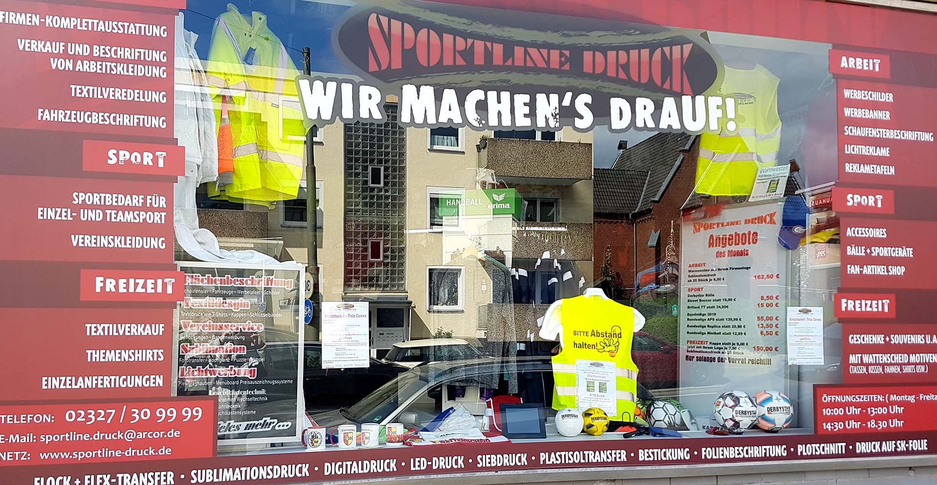 Sportline Druck - Höntroper Straße 40 - Bochum Wattenscheid - Wir machen's drauf!
